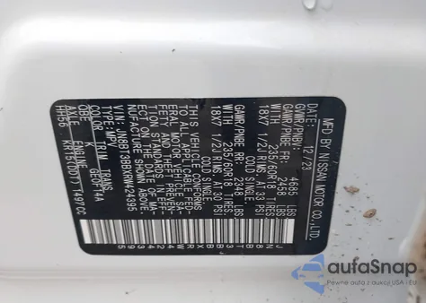 2024 Nissan Rogue Sv Intelligent Awd from USA, damaged, VIN JN8BT3BBXRW424395